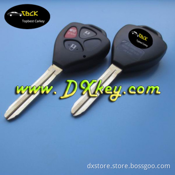 Fast deliver 2+1 buttons remote key blank for remote keys Toyota Camry toyota auto key blank panic button is on the left side